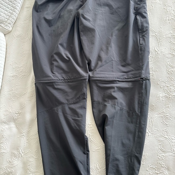 Dark gray convertible North Face hiking pants. - Picture 3 of 3